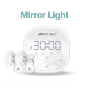 Clearance : เครื่องปั๊มนม Mirror Light ผ่อนสูงสุด 3 เดือน แถมฟรี !! กล่องเก็บอุปกรณ์ 1 ใบ , กระเป๋าใส่เครื่อง 1 ใบ